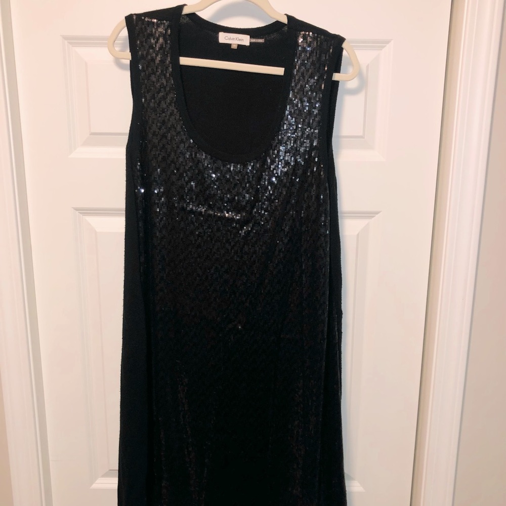 Gently used - Calvin Klein sequin sweater dress